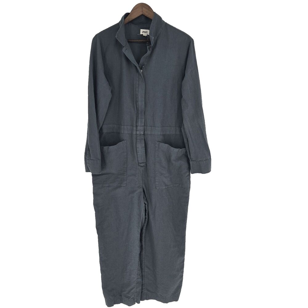 Pact Hemp Cotton Utility Coveralls Large Minimalist Capsule Sustainable